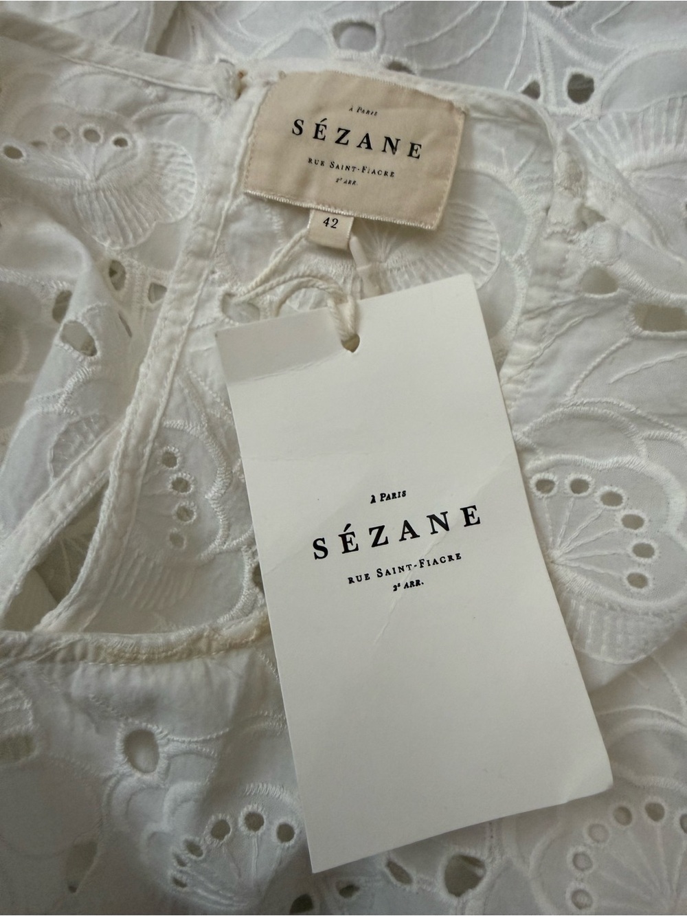 SEZANE Yaelle Blouse Size 42 Size 10 NWT - Picture 10 of 14